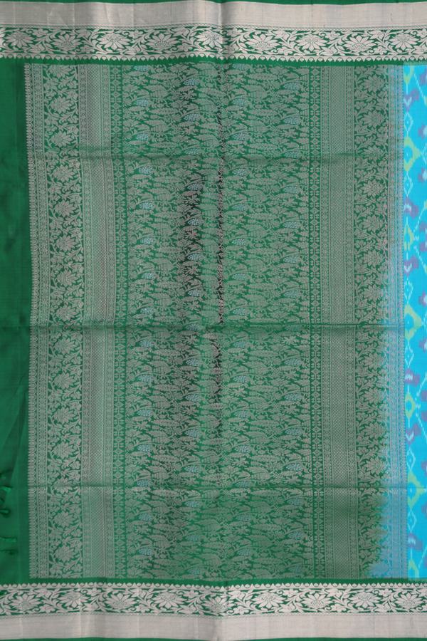 Soft Silk Saree In Deep Sky Blue With Allover Design