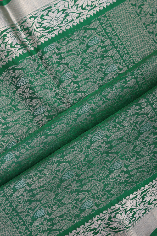Soft Silk Saree In Deep Sky Blue With Allover Design