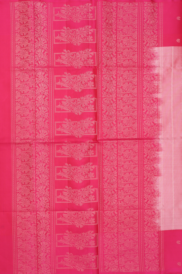 Soft Silk Saree In Dual Tone With Stripes Design
