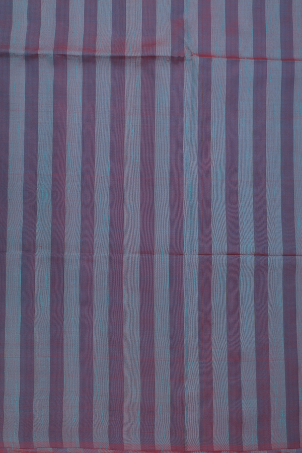 Soft Silk Saree In Dual Tone With Stripes Design