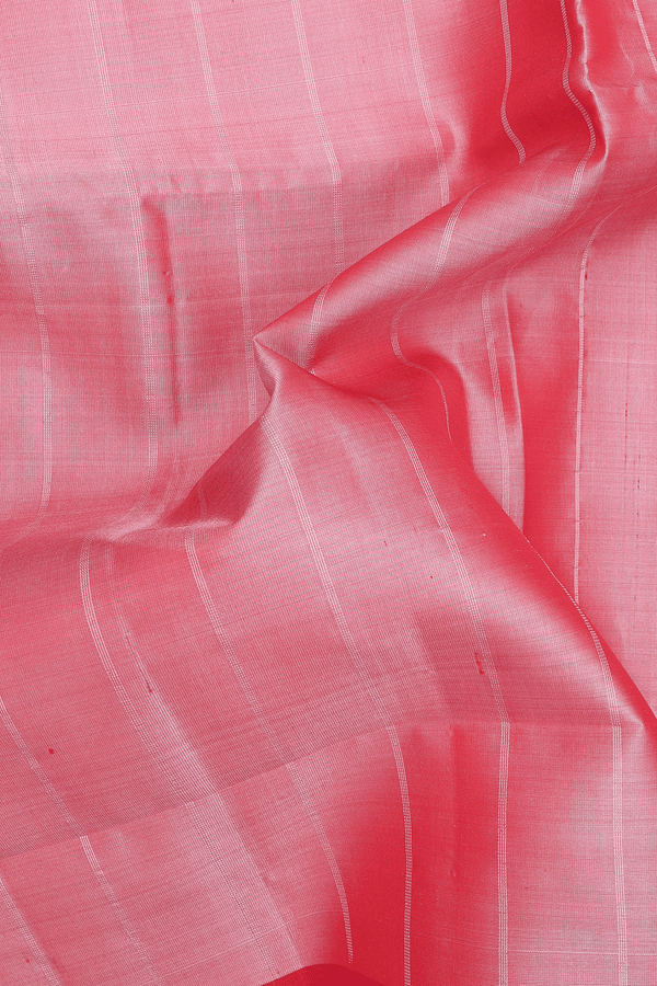 Soft Silk Saree In Dual Tone With Stripes Design