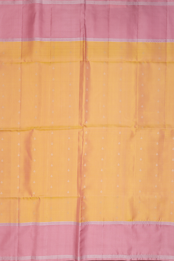 Soft Silk Saree In Dual Tone With Zari Buttas