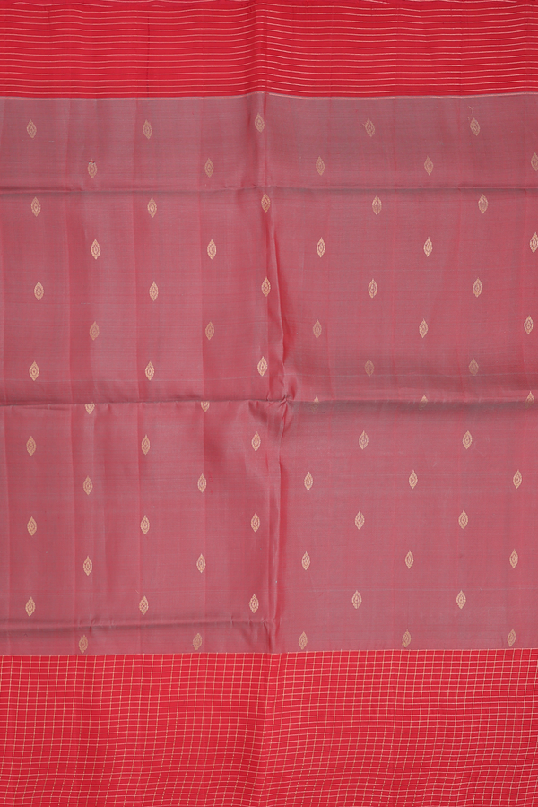 Soft Silk Saree In Dual Tone With Zari Buttas