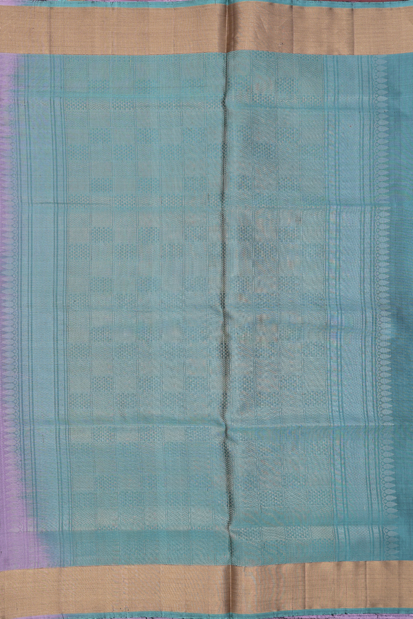 Soft Silk Saree In Dusty Purple With Floral Motifs