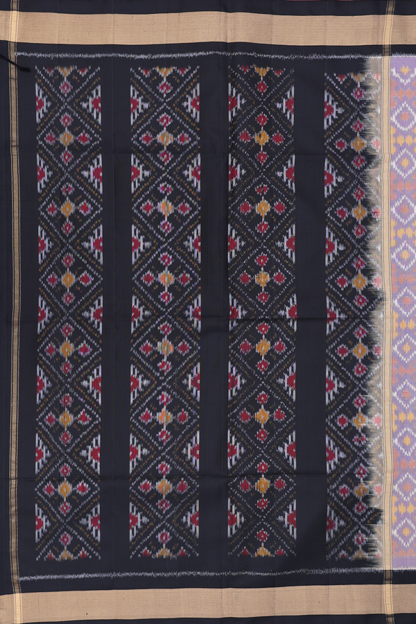 Soft Silk Saree In Dusty Purple With Printed Design