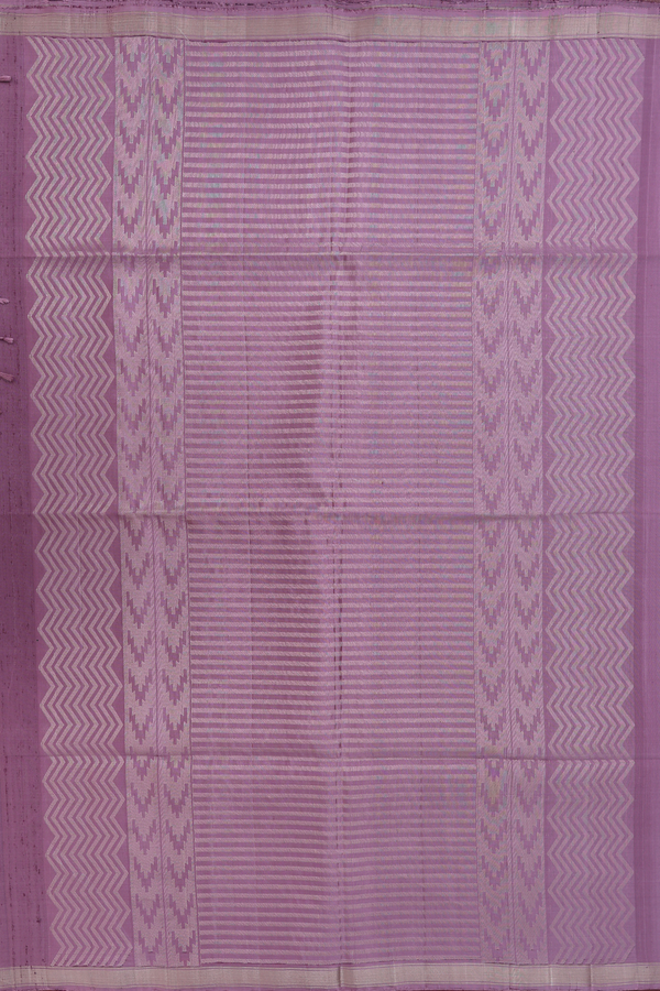 Soft Silk Saree In Dusty Purple With Zari Motifs