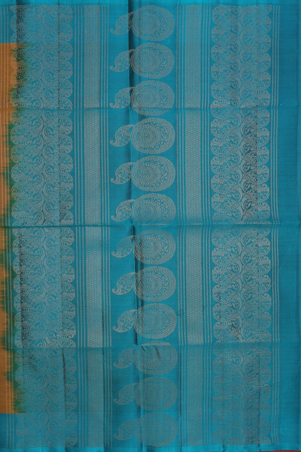Soft Silk Saree In Golden Brown With Zari Motifs