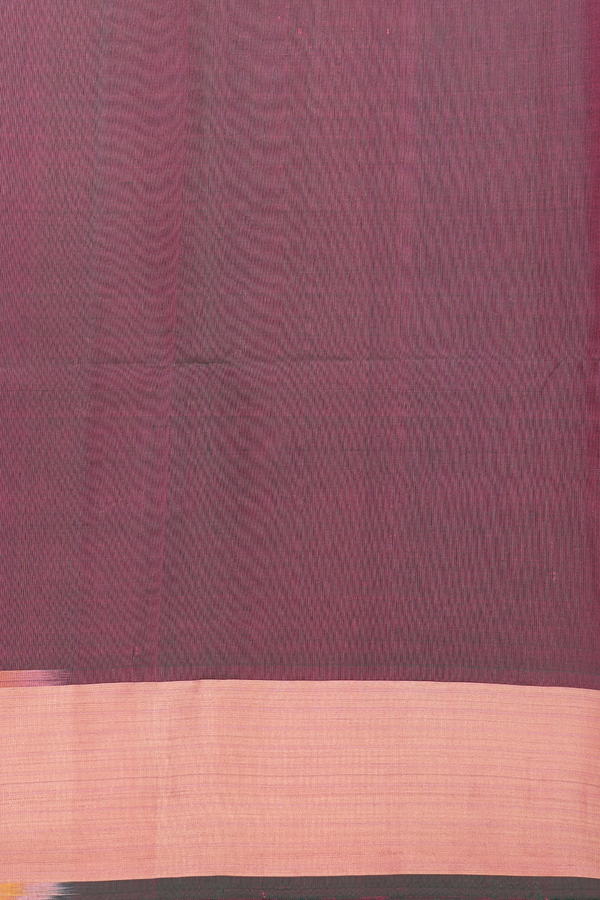 Soft Silk Saree In Grape Purple With Floral Motifs