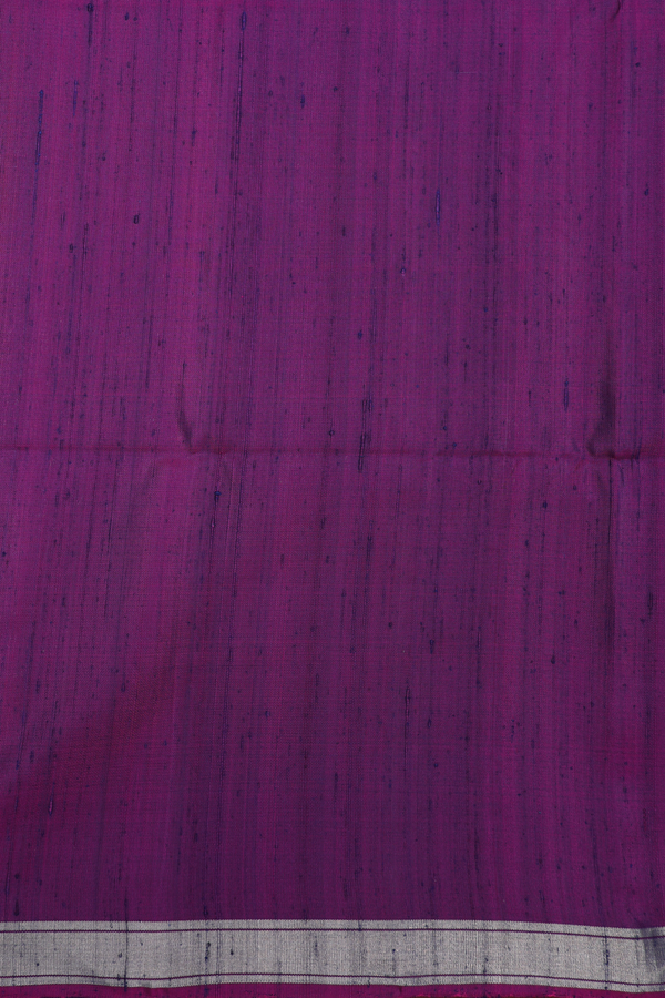 Soft Silk Saree In Grape Purple With Zari Buttas