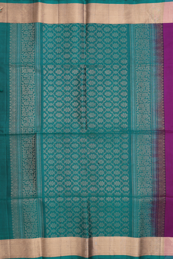 Soft Silk Saree In Grape Purple With Zari Motifs