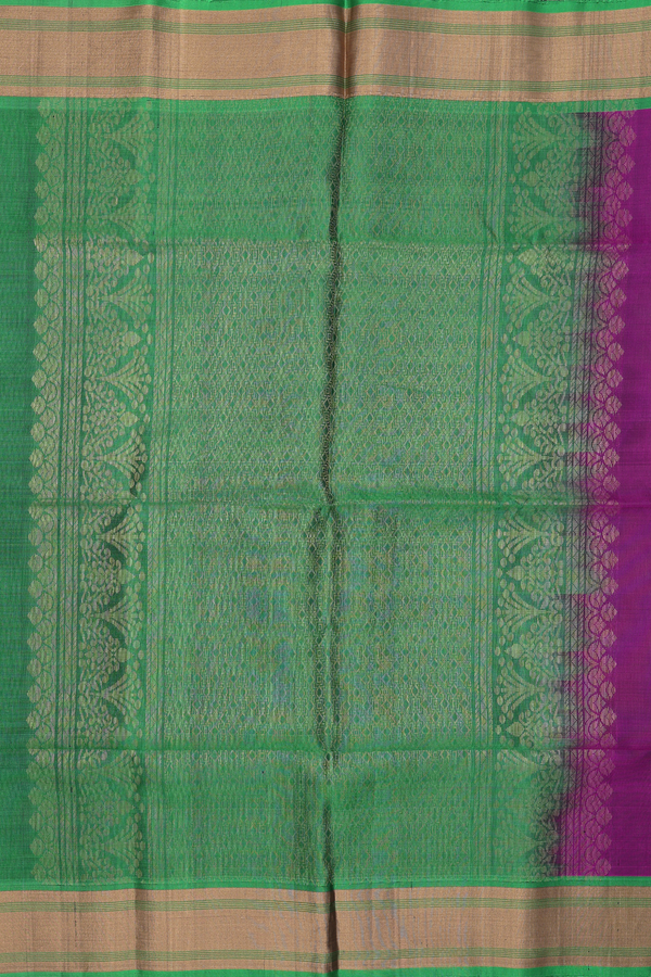 Soft Silk Saree In Grape Purple With Zari Motifs