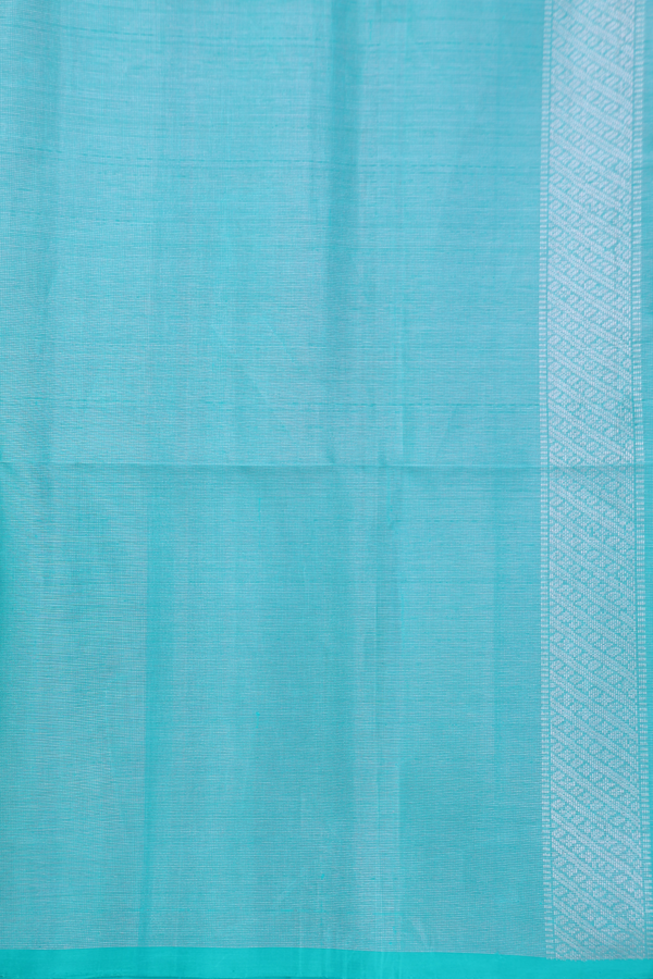 Soft Silk Saree In Green Tissue With Allover Design
