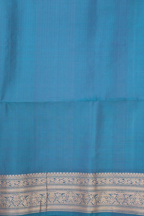 Soft Silk Saree In Greyish Purple With Floral Motifs