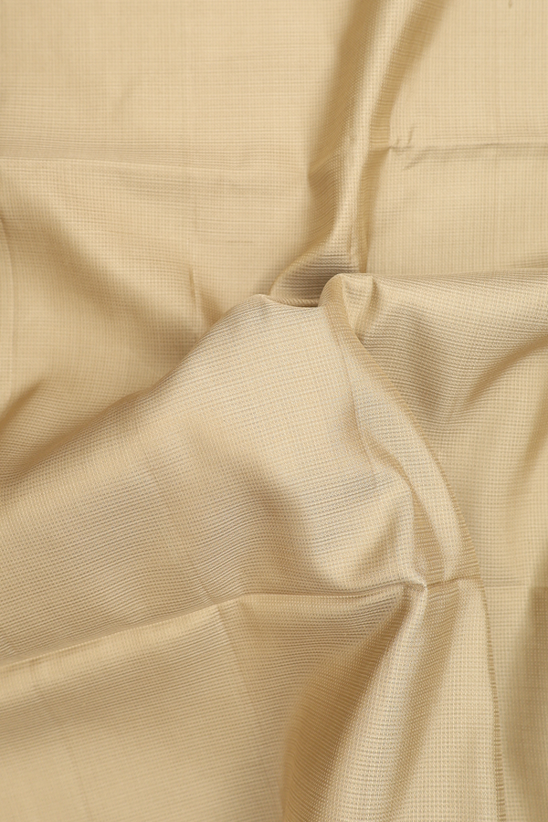 Soft Silk Saree In Khaki With Contrast Border