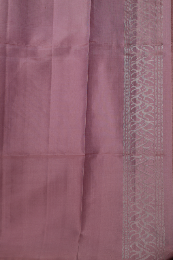 Soft Silk Saree In Khaki With Tree Motifs