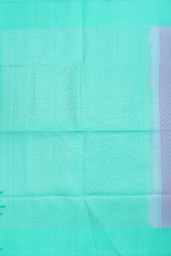 Soft Silk Saree In Light Grey With Brocade Design