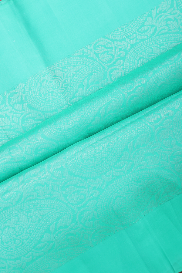 Soft Silk Saree In Light Grey With Brocade Design