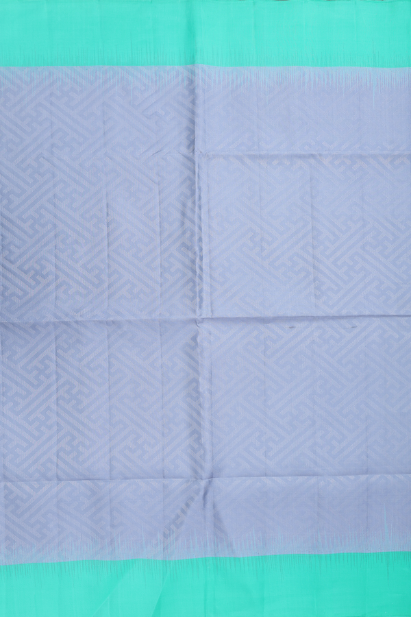 Soft Silk Saree In Light Grey With Brocade Design