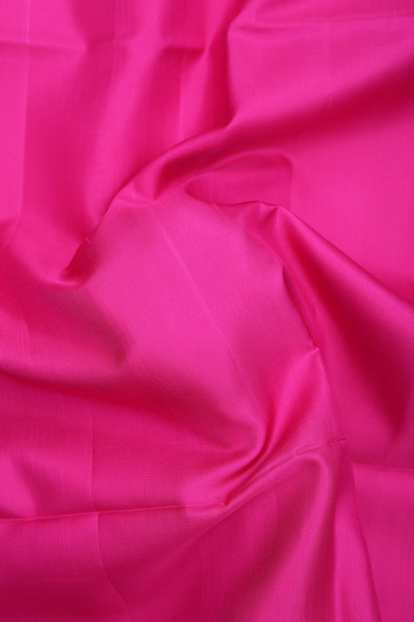Soft Silk Saree In Magenta With Contrast Border