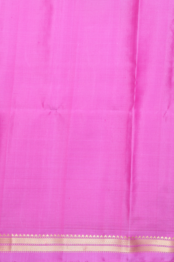 Soft Silk Saree In Magenta With Floral Buttas
