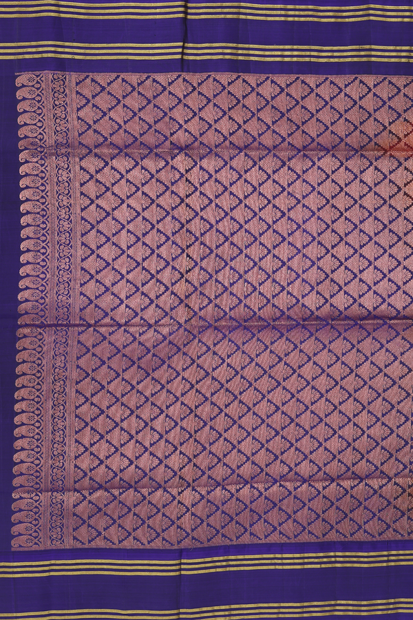 Soft Silk Saree In Maroon With Floral Buttas