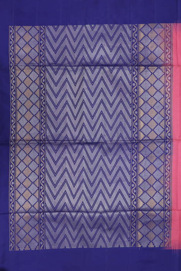Soft Silk Saree In Orchid Pink With Zari Motifs