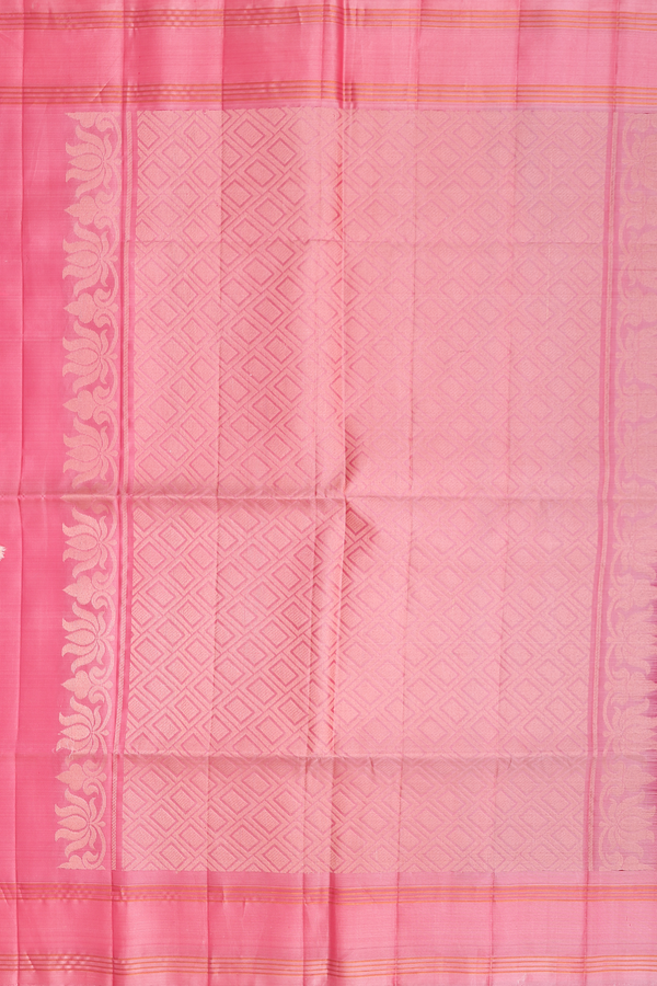 Soft Silk Saree In Mulberry With Floral Buttas