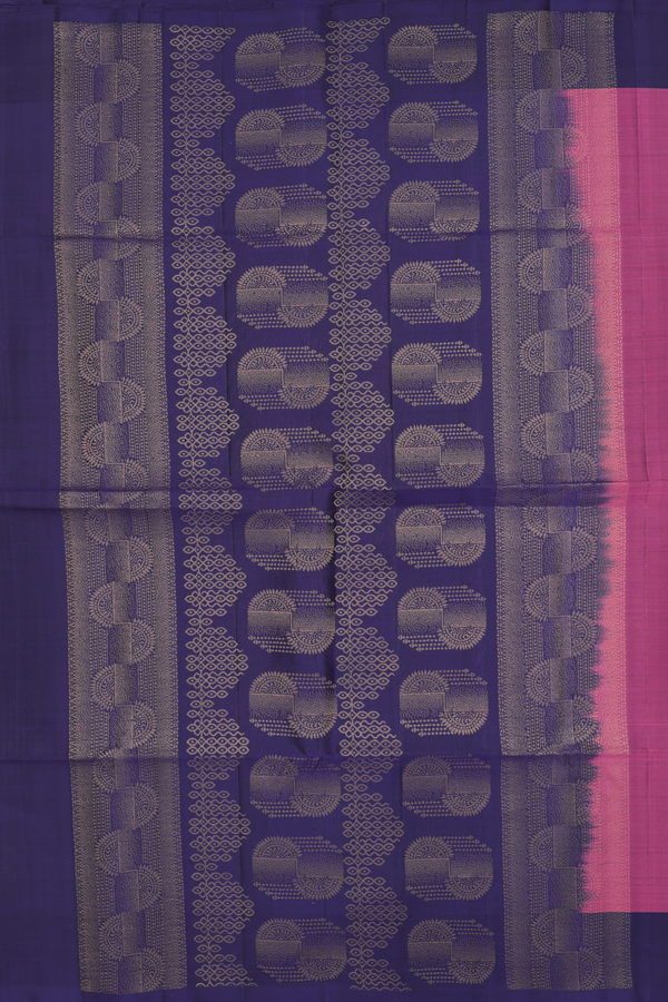 Soft Silk Saree In Mulberry With Zari Motifs