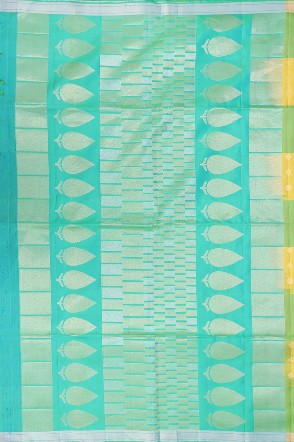 Soft Silk Saree In Multicolor With Checks Design