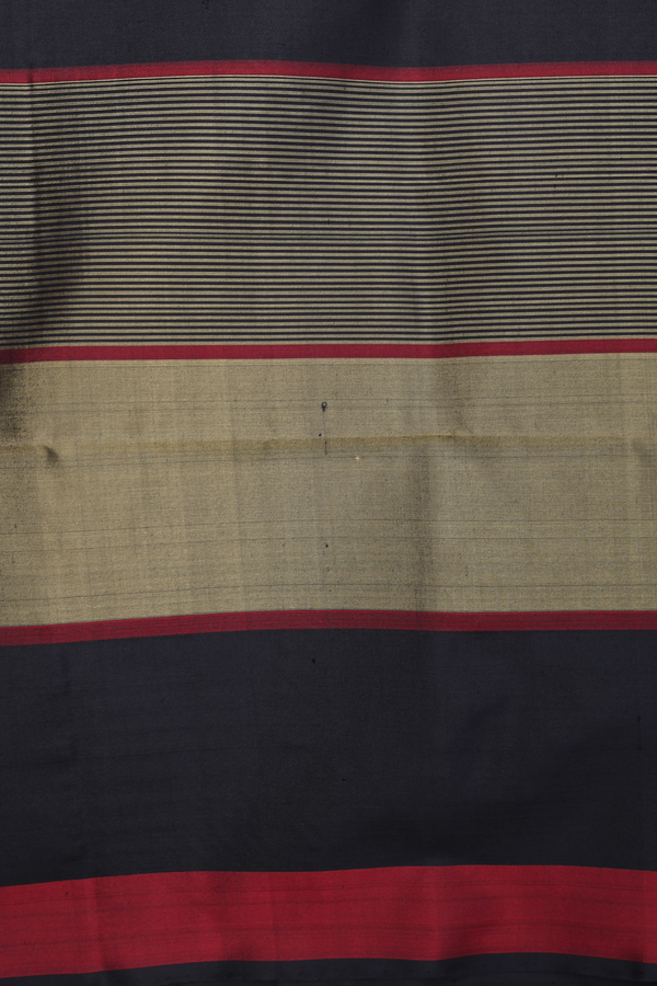 Soft Silk Saree In Multicolor With Stripes Design