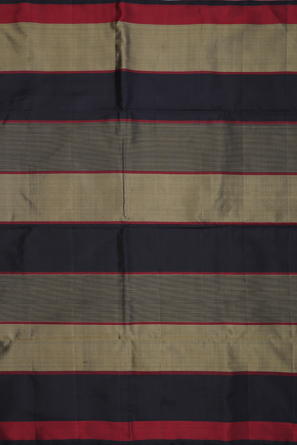 Soft Silk Saree In Multicolor With Stripes Design