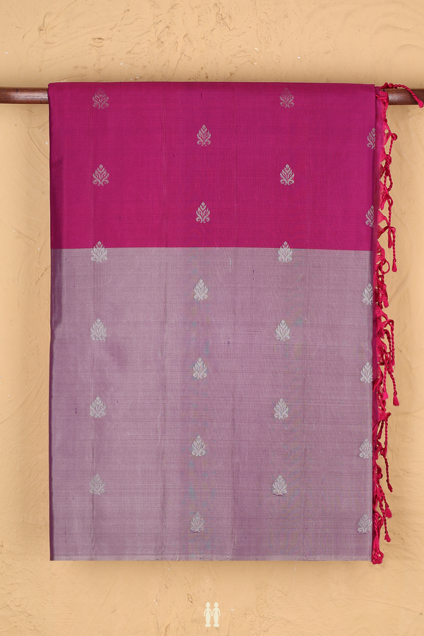 Soft Silk Saree In Multicolor With Zari Buttas