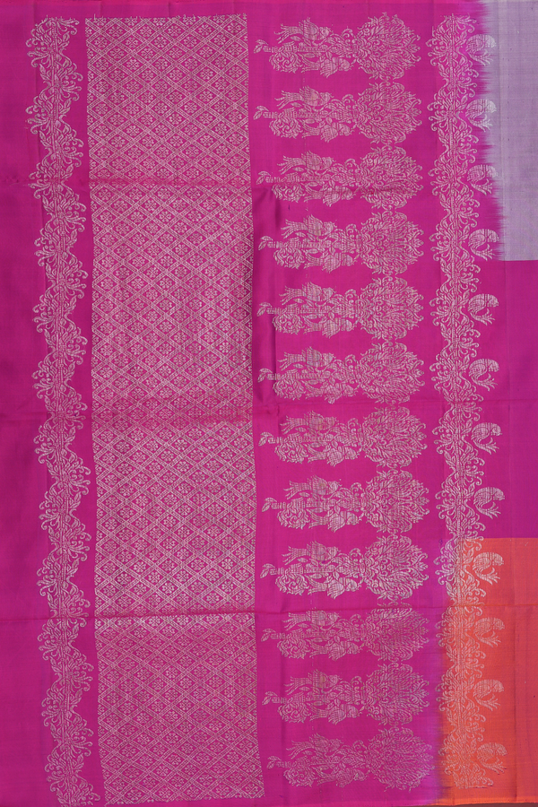 Soft Silk Saree In Multicolor With Zari Buttas