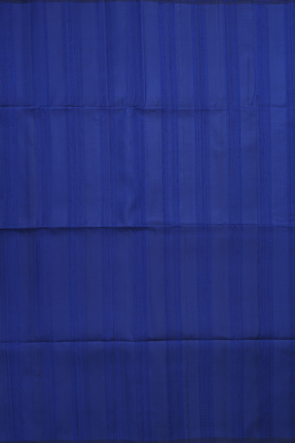 Soft Silk Saree In Navy Blue With Plain