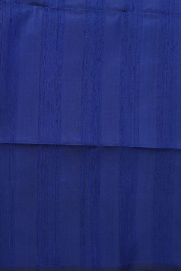 Soft Silk Saree In Navy Blue With Plain