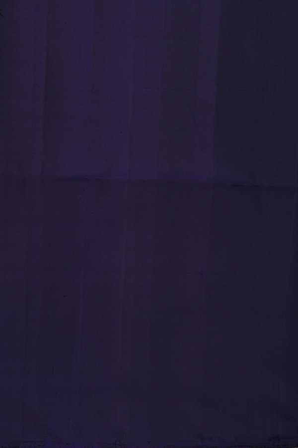 Soft Silk Saree In Navy Blue With Temple Border