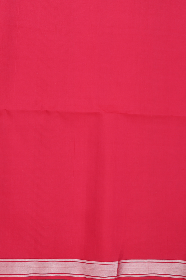 Soft Silk Saree In Ochre Orange With Zari Design