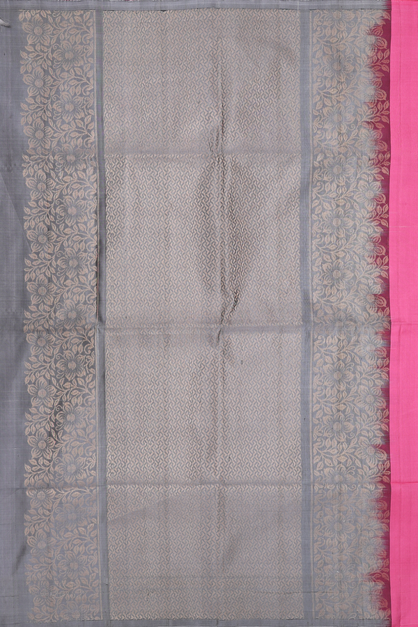 Soft Silk Saree In Orchid Pink With Floral Buttas