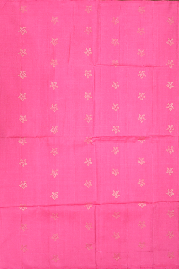 Soft Silk Saree In Orchid Pink With Floral Buttas