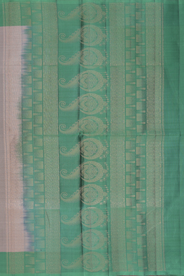 Soft Silk Saree In Oxford Brown With Zari Motifs