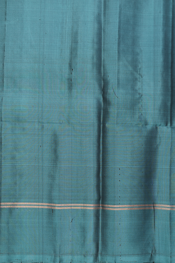Soft Silk Saree In Oxford Brown With Zari Motifs