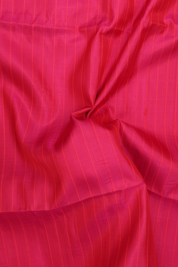 Soft Silk Saree In Pink With Stripes Design