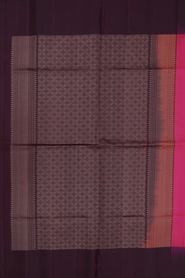 Soft Silk Saree In Pink With Zari Buttas
