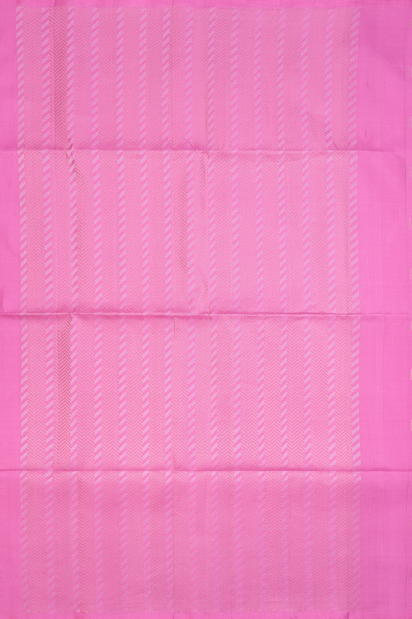 Soft Silk Saree In Pink With Zari Buttas