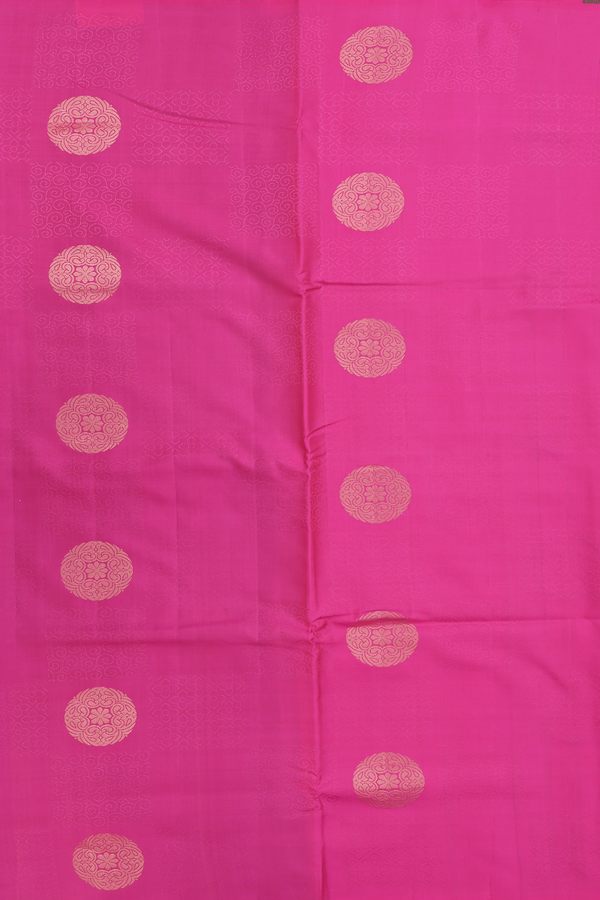 Soft Silk Saree In Pink With Zari Motifs