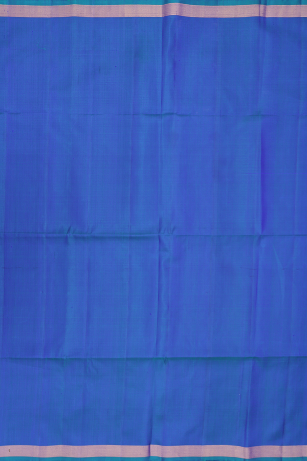 Soft Silk Saree In Plain Dual Tone With Zari Border