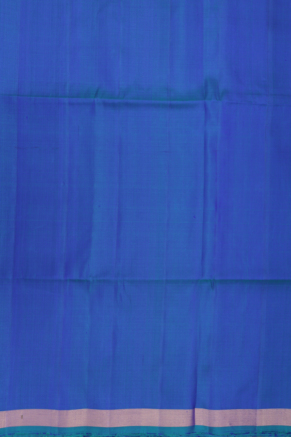 Soft Silk Saree In Plain Dual Tone With Zari Border