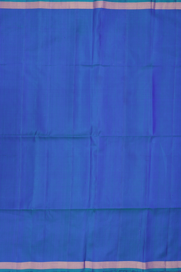 Soft Silk Saree In Plain Dual Tone With Zari Border