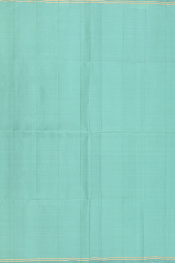 Soft Silk Saree In Plain Green With Stripes Border