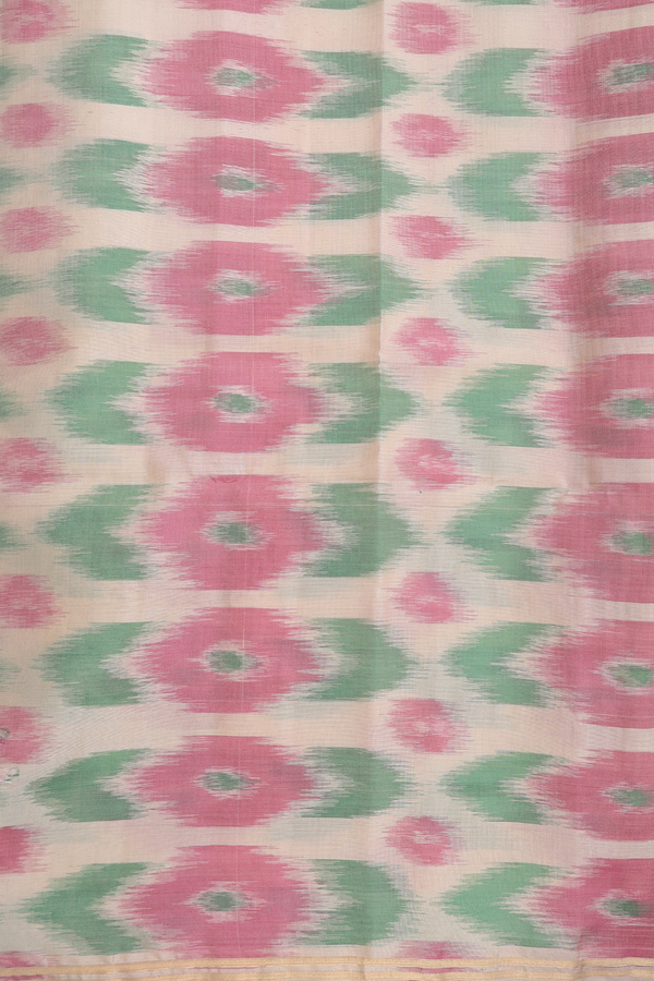 Soft Silk Saree In Plain Lime Green With Printed Pallu